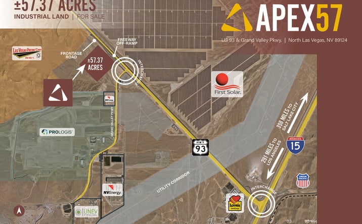 Pictures of Land property located at US 93 & Grand Valley Parkway, North Las Vegas, NV 89124 for sales - image #1