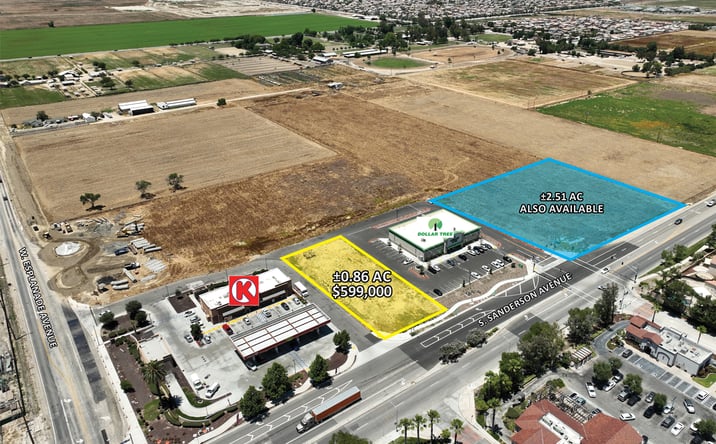 Pictures of Land property located at 0.86 AC Sanderson Avenue & Esplanade Avenue, San Jacinto, CA 92582 for sales - image #1