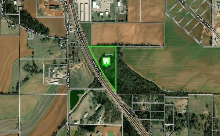 Pictures of Land property located at E. I-35 & Sycamore Rd, Goldsby, OK 73072 for sales - image #1
