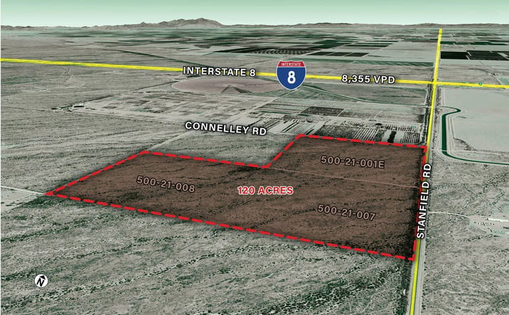 Pictures of Land property located at SWC S Stanfield Rd and Connelley Rd, Stanfield, AZ 85172 for sales - image #1