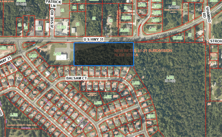 Pictures of Land property located at 11668 US-31, Spanish Fort, AL 36527 for sales - image #1
