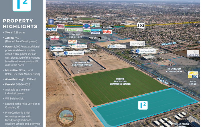 Pictures of Land property located at N of the NWC Price Rd & Queen Creek Rd, Chandler, AZ 85248 for sales - image #1