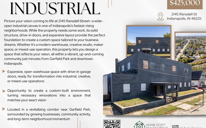 Pictures of Industrial property located at 2145 Ransdell St, Indianapolis, IN 46225 for sales - image #1