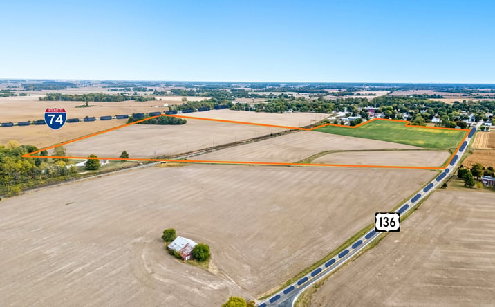 Pictures of Land property located at NEQ US 136 & 151 W, Lizton, IN 46149 for sales - image #1