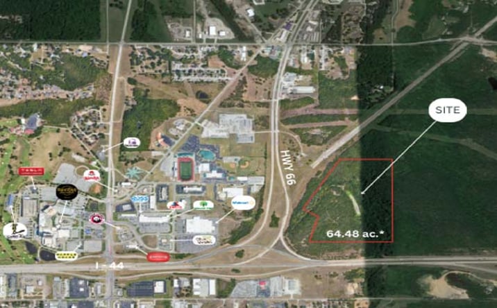 Pictures of Land property located at I-44 & HWY 66, Catoosa, OK 74015 for sales - image #1