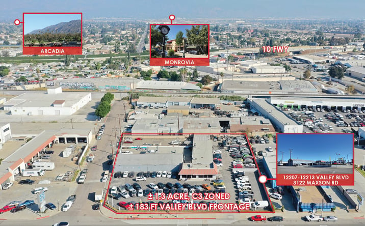 Pictures of Land, Retail, Special Purpose property located at 12207 E Valley Blvd, El Monte, CA 91732 for sales - image #1