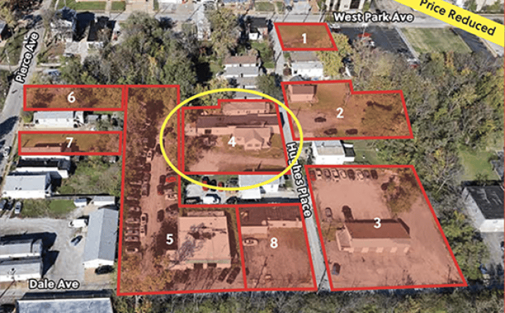 Pictures of Retail, Industrial, Land property located at 1325, 1327, 1329 Hughes Place, St. Louis, MO 63110 for sales - image #1