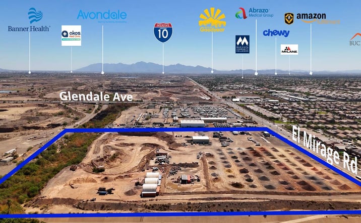 Pictures of Land property located at South of the SEC of El Mirage Road & Northern Parkway, Glendale, AZ 85335 for sales - image #1