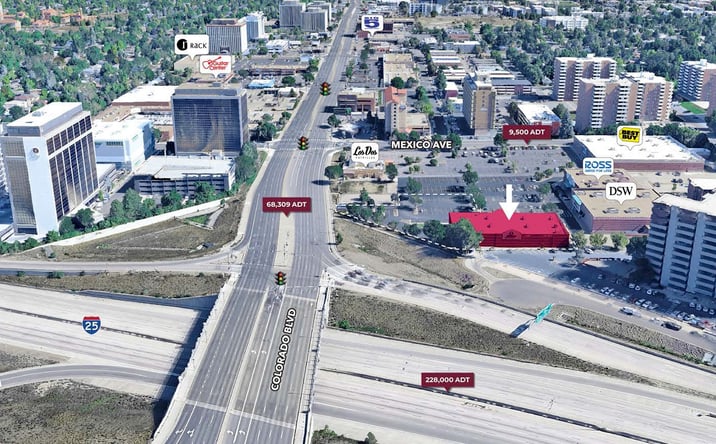 Pictures of Retail property located at 4100 E Mexico Ave, Denver, CO 80222 for sales - image #1