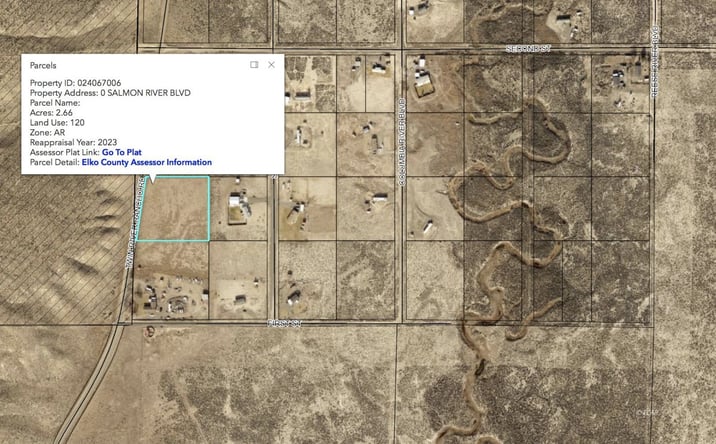 Pictures of Land property located at Lot 6 Salmon River Boulevard, Elko, NV 89801 for sales - image #1