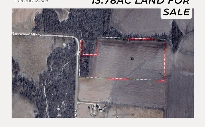 Pictures of Land property located at 13.78AC Boren Rd, Collinsville, TX 76233 for sales - image #1