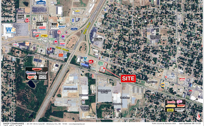 Pictures of Land property located at Hwy 75 & W Main St, Glenpool, OK 74701 for sales - image #1