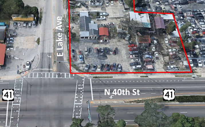 Pictures of Land, Retail property located at 3908 E Lake Ave, Tampa, FL 33610 for sales - image #1