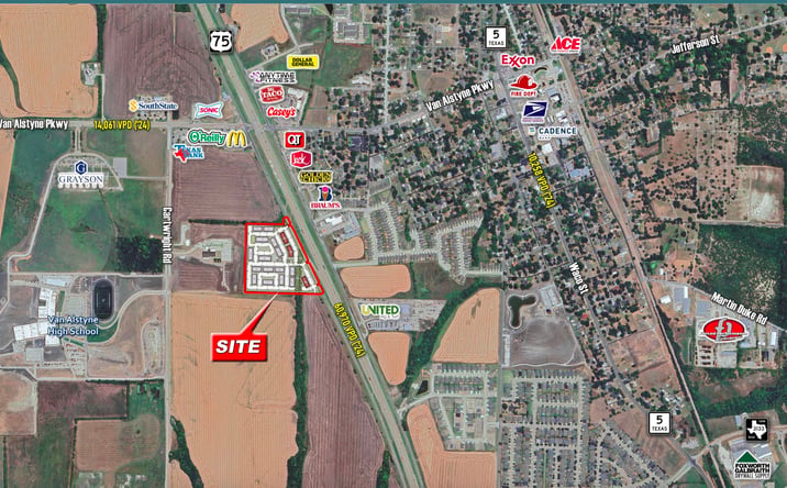 Pictures of Land property located at 18.5 acres Hwy 75, Van Alstyne, TX 75495 for sales - image #1