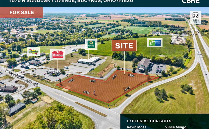 Pictures of Land, Mixed Use, Multifamily, Retail property located at 1575 N Sandusky Ave, Bucyrus, OH 44820 for sales - image #1