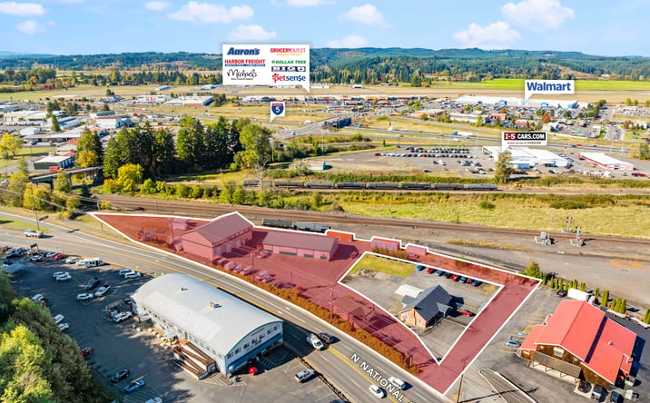 Pictures of Industrial, Land, Retail property located at 1581 N National Ave, Chehalis, WA 98532 for sales - image #1