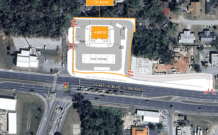 Pictures of Land, Retail property located at US-441 and Newell Hill Road, Leesburg, FL 34748, Leesburg, FL 34748 for sales - image #1
