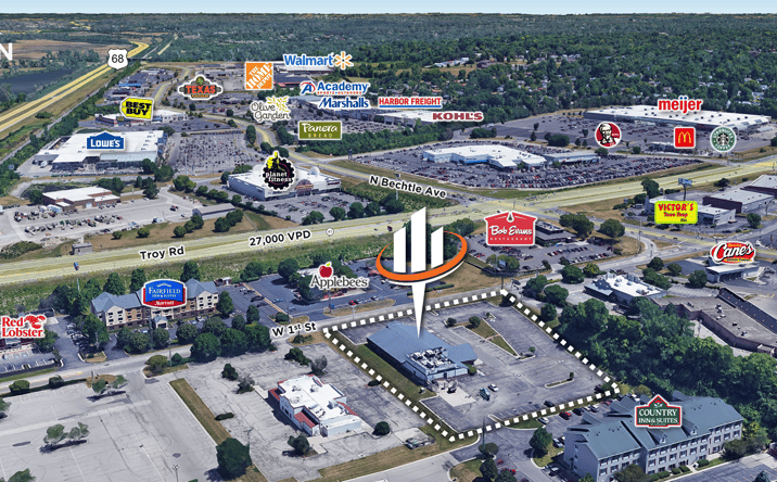 Pictures of Retail property located at 1805 W 1st St, Springfield, OH 45504 for sales - image #1