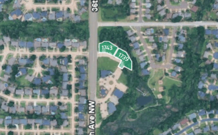 Pictures of Land, Office property located at 1739 and 1743 36th Ave NW, Norman, OK 73072 for sales - image #1