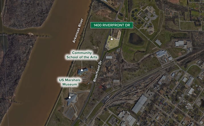 Pictures of Land property located at 1400 Riverfront Dr, Fort Smith, AR 72901 for sales - image #1