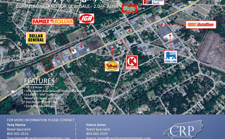 Pictures of Land property located at 2642 U.S. Rte 1, Elgin, SC 29045 for sales - image #1