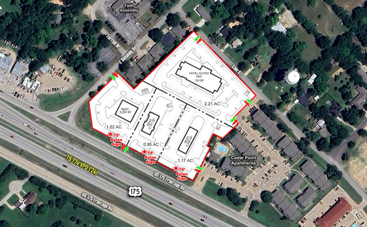 Pictures of Land property located at NEC of US Hwy 175 & E Simonds Rd, Seagoville, TX 75159 for sales - image #1