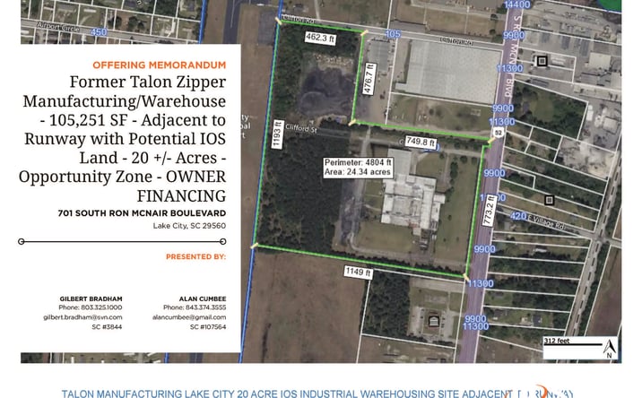 Pictures of Industrial, Land property located at 701 S Ron McNair Blvd, Lake City, SC 29560 for sales - image #1