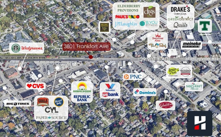 Pictures of Retail property located at 3801 Frankfort Ave, Louisville, KY 40207 for sales - image #1