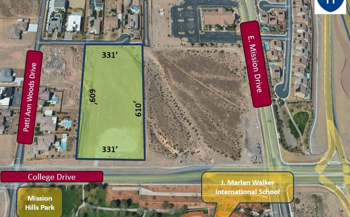 Pictures of Land property located at 4.63 +/- Acres College Drive & Trenier, Henderson, NV 89002 for sales - image #1