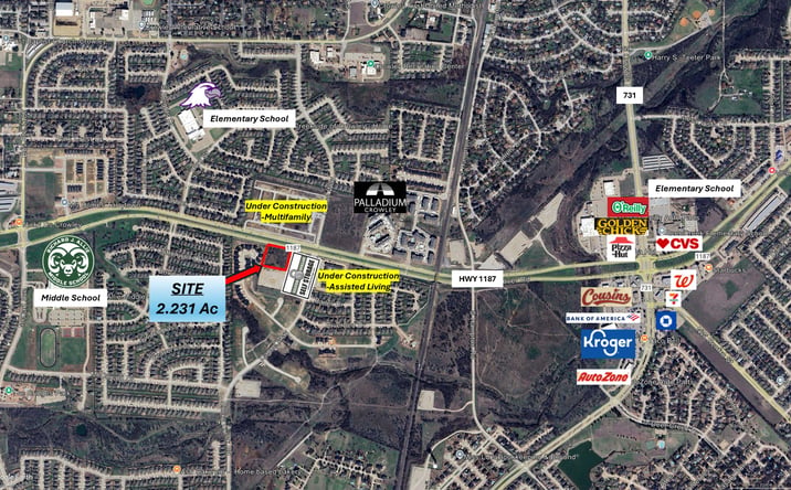 Pictures of Land property located at 1001 FM 1187, Crowley, TX 76036 for sales - image #1