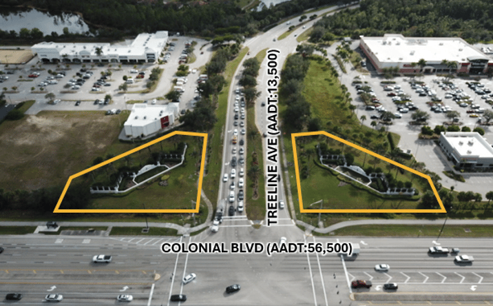 Pictures of Land property located at Colonial Blvd and Treeline Ave, Fort Myers, FL 33913 for sales - image #1