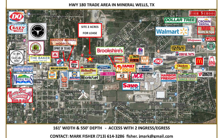 Pictures of Land property located at 1207 E Hubbard St, Mineral Wells, TX 76067 for sales - image #1