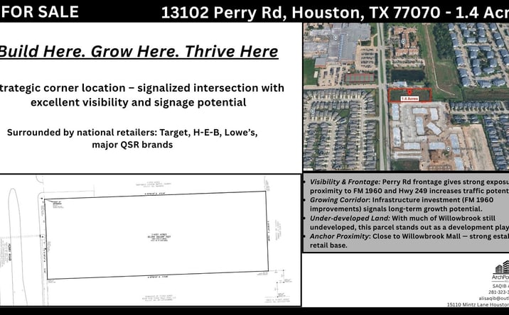 Pictures of Land property located at 13102 Perry Rd, Houston, TX 77070 for sales - image #1