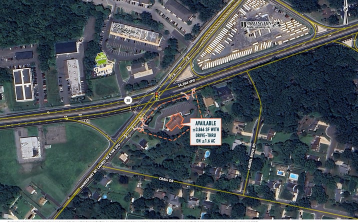 Pictures of Retail property located at 1302 NJ-38, Hainesport, NJ 08036 for sales - image #1