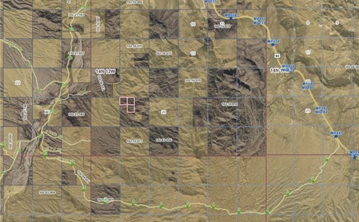 Pictures of Land property located at 120 Ac 102-20-007,008,009, Wikieup, AZ 85360 for sales - image #1