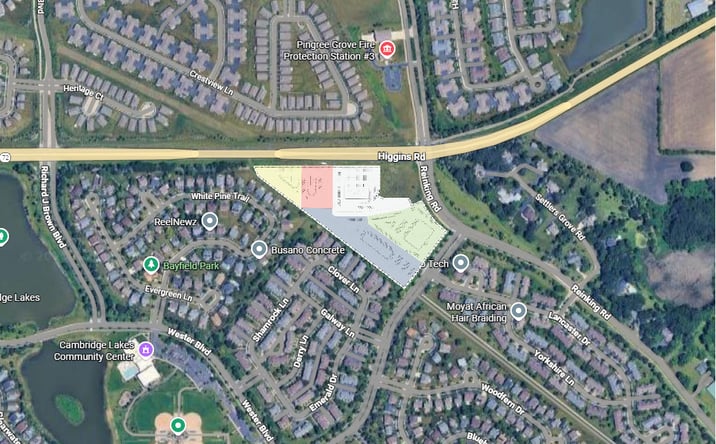 Pictures of Land, Retail property located at 1 Route 72 Road, Pingree Grove, IL 60140 for sales - image #1