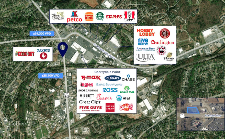 Pictures of Land property located at 1501 Poinsett Hwy, Greenville, SC 29609 for sales - image #1