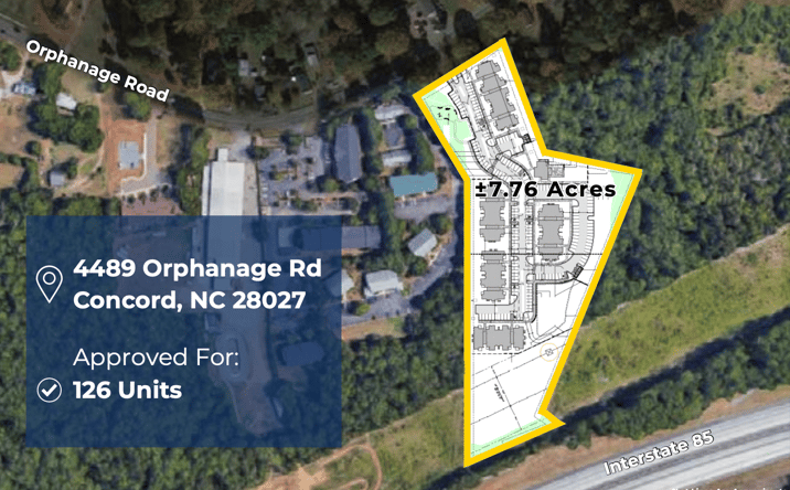 Pictures of Land, Multifamily property located at 4489 Orphanage Rd, Concord, NC 28027 for sales - image #1