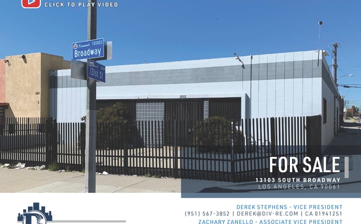 Pictures of Industrial property located at 13103 South Broadway, Los Angeles, CA 90061 for sales - image #1