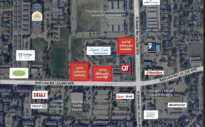 Pictures of Land, Retail property located at 3011 N Shiloh Rd, Garland, TX 75044 for sales - image #1