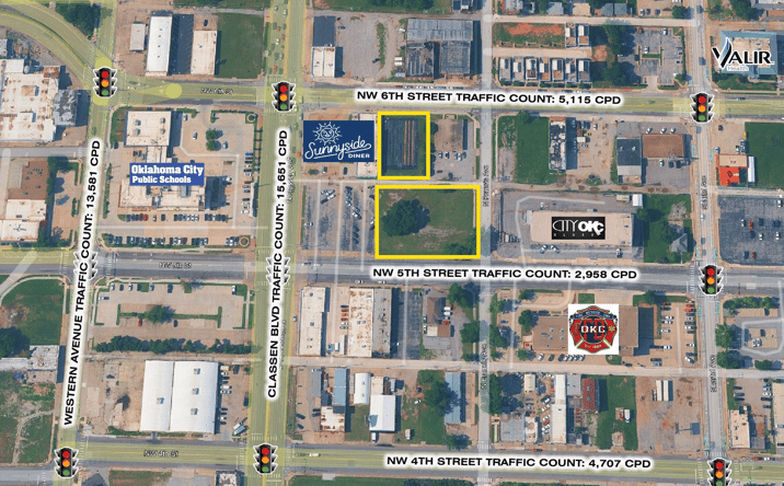 Pictures of Land property located at N.W. 6th Street & Classen Boulevard, Oklahoma City, OK 73102 for sales - image #1