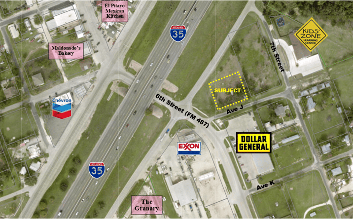 Pictures of Land, Office, Retail property located at NEC IH-35 Frontage Rd & 6th Street, Jarrell, TX 76537 for sales - image #1