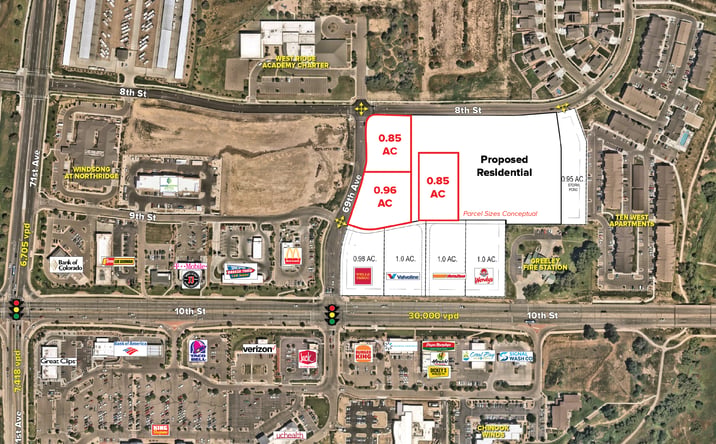 Pictures of Land, Retail property located at NEC 69th & 10th, Greeley CO, Greeley, CO 80634 for sales - image #1