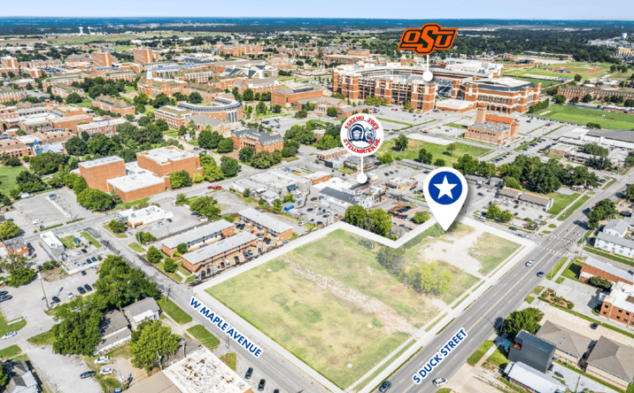 Pictures of Land property located at SWC of S. Duck Street & W. Elm Avenue, Stillwater, OK 74074 for sales - image #1
