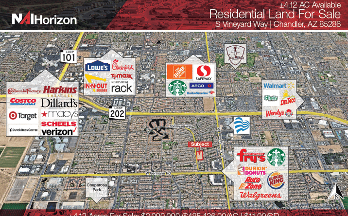 Pictures of Land property located at S Vineyard Way, Chandler, AZ 85286 for sales - image #1