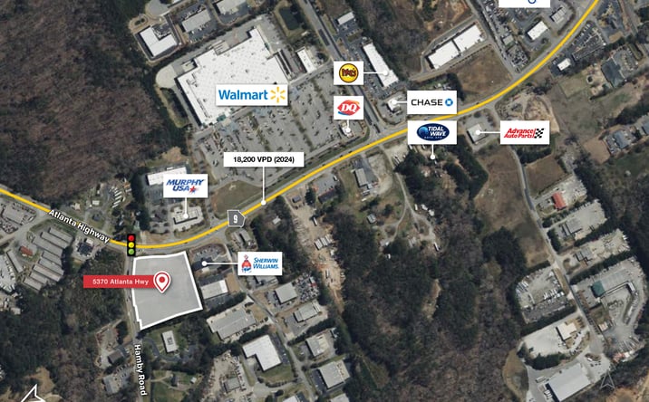 Pictures of Land property located at 5370 Atlanta Hwy, Alpharetta, GA 30004 for sales - image #1