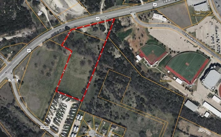 Pictures of Land property located at 2006 SW Barnard St, Glen Rose, TX 76043 for sales - image #1