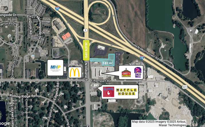 Pictures of Land property located at 1810 N Riley Hwy, Shelbyville, IN 46176 for sales - image #1