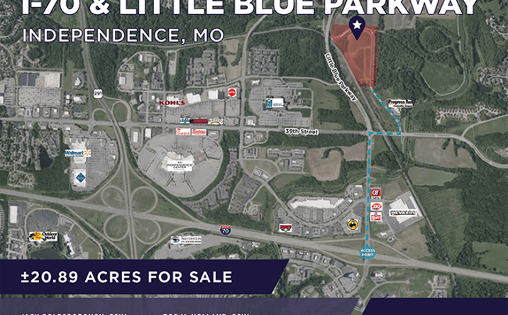 Pictures of Land property located at I-70 & Little Blue Parkway, Independence, MO 64057 for sales - image #1
