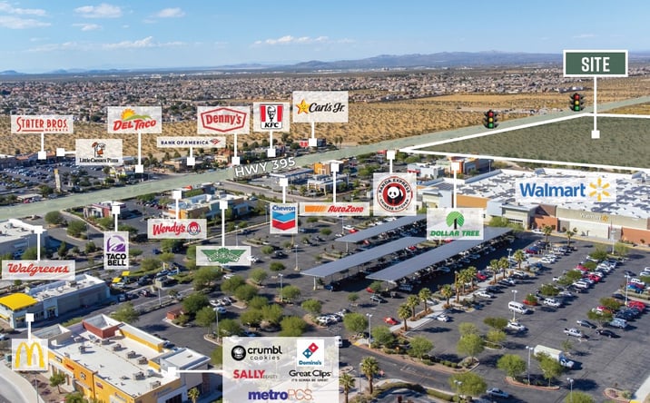 Pictures of Retail, Land property located at SWC US-395 and Seneca Road, Victorville, CA, Victorville, CA 92392 for sales - image #1
